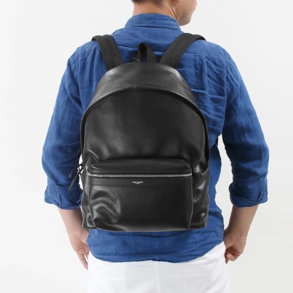Saint Laurent Backpack Yves Black Bag  Handbag - Picture 1 of 8